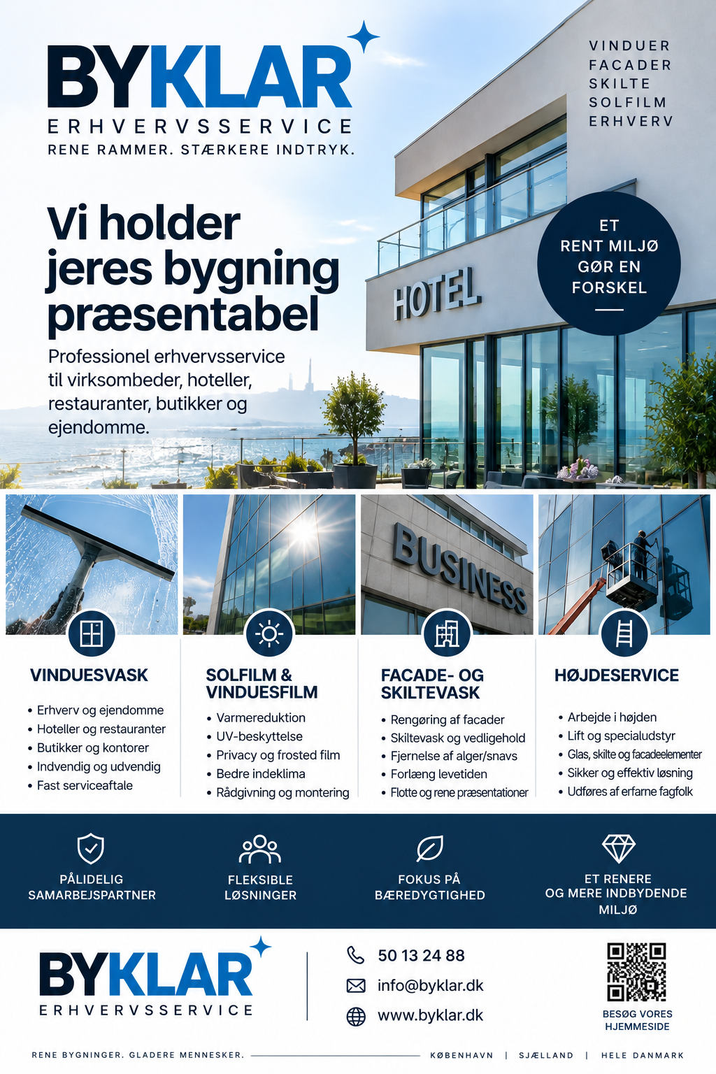 BYKLAR Erhvervsservice flyer